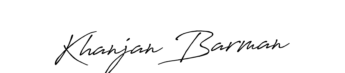 Make a beautiful signature design for name Khanjan Barman. Use this online signature maker to create a handwritten signature for free. Khanjan Barman signature style 7 images and pictures png