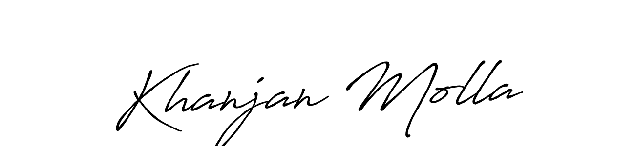 You can use this online signature creator to create a handwritten signature for the name Khanjan Molla. This is the best online autograph maker. Khanjan Molla signature style 7 images and pictures png