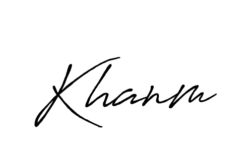 The best way (Antro_Vectra_Bolder) to make a short signature is to pick only two or three words in your name. The name Khanm include a total of six letters. For converting this name. Khanm signature style 7 images and pictures png