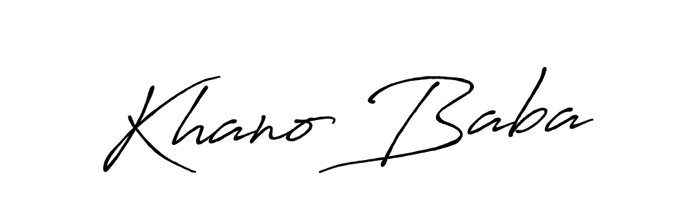 Here are the top 10 professional signature styles for the name Khano Baba. These are the best autograph styles you can use for your name. Khano Baba signature style 7 images and pictures png