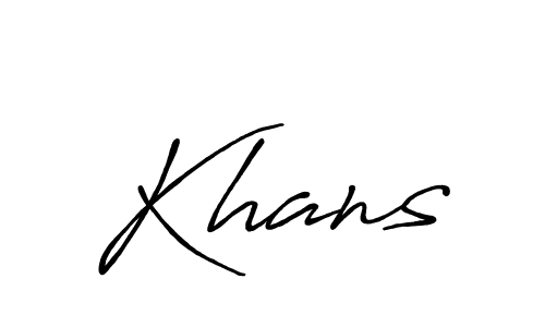 Design your own signature with our free online signature maker. With this signature software, you can create a handwritten (Antro_Vectra_Bolder) signature for name Khans. Khans signature style 7 images and pictures png