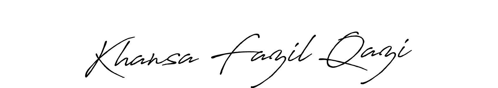 Here are the top 10 professional signature styles for the name Khansa Fazil Qazi. These are the best autograph styles you can use for your name. Khansa Fazil Qazi signature style 7 images and pictures png