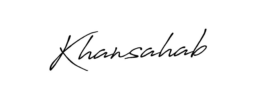 Similarly Antro_Vectra_Bolder is the best handwritten signature design. Signature creator online .You can use it as an online autograph creator for name Khansahab. Khansahab signature style 7 images and pictures png