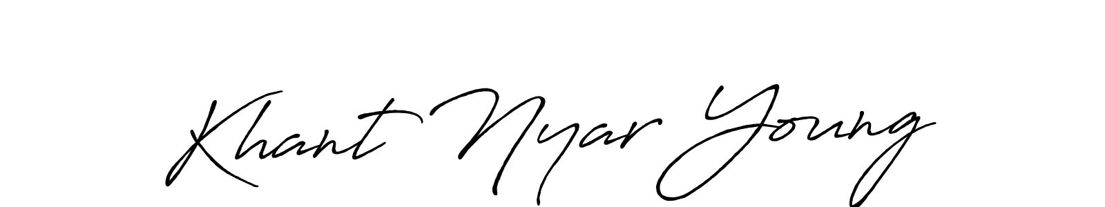 Here are the top 10 professional signature styles for the name Khant Nyar Young. These are the best autograph styles you can use for your name. Khant Nyar Young signature style 7 images and pictures png