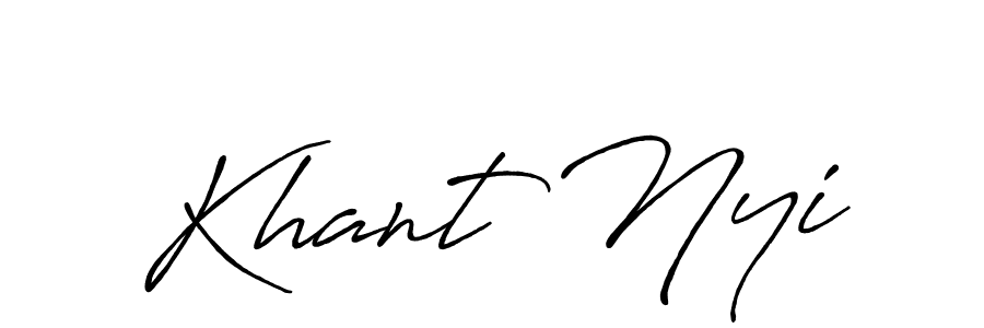 You can use this online signature creator to create a handwritten signature for the name Khant Nyi. This is the best online autograph maker. Khant Nyi signature style 7 images and pictures png
