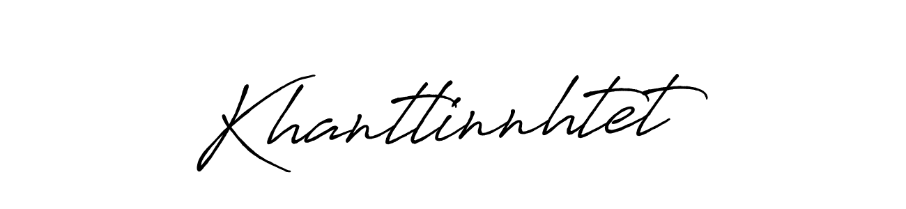 Make a beautiful signature design for name Khantlinnhtet. With this signature (Antro_Vectra_Bolder) style, you can create a handwritten signature for free. Khantlinnhtet signature style 7 images and pictures png