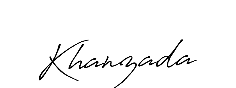 Make a beautiful signature design for name Khanzada. Use this online signature maker to create a handwritten signature for free. Khanzada signature style 7 images and pictures png