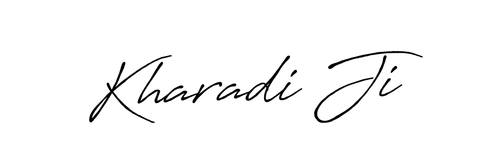 Also we have Kharadi Ji name is the best signature style. Create professional handwritten signature collection using Antro_Vectra_Bolder autograph style. Kharadi Ji signature style 7 images and pictures png