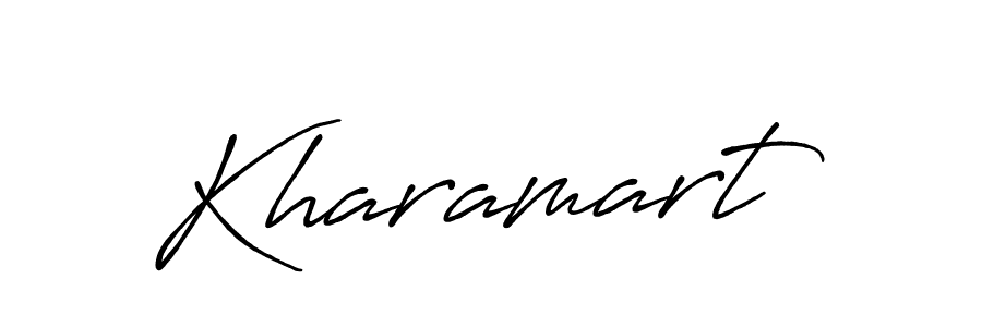 Also we have Kharamart name is the best signature style. Create professional handwritten signature collection using Antro_Vectra_Bolder autograph style. Kharamart signature style 7 images and pictures png