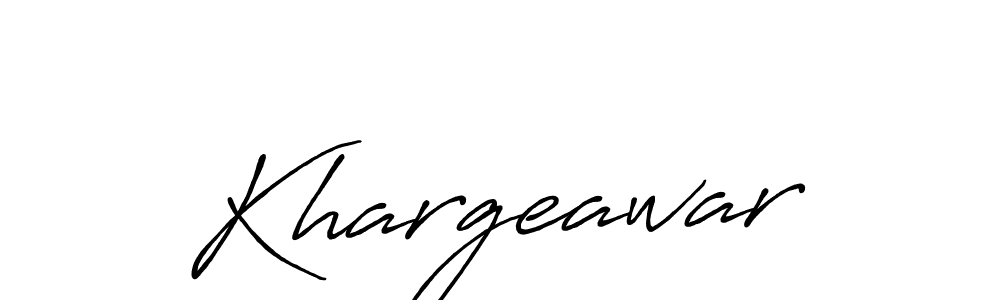 Khargeawar stylish signature style. Best Handwritten Sign (Antro_Vectra_Bolder) for my name. Handwritten Signature Collection Ideas for my name Khargeawar. Khargeawar signature style 7 images and pictures png