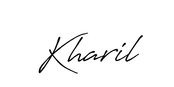 Best and Professional Signature Style for Kharil. Antro_Vectra_Bolder Best Signature Style Collection. Kharil signature style 7 images and pictures png