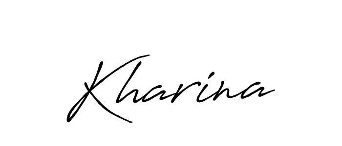 How to Draw Kharina signature style? Antro_Vectra_Bolder is a latest design signature styles for name Kharina. Kharina signature style 7 images and pictures png