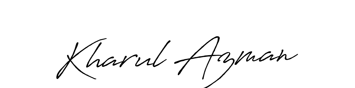 Make a beautiful signature design for name Kharul Azman. Use this online signature maker to create a handwritten signature for free. Kharul Azman signature style 7 images and pictures png