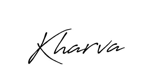 Antro_Vectra_Bolder is a professional signature style that is perfect for those who want to add a touch of class to their signature. It is also a great choice for those who want to make their signature more unique. Get Kharva name to fancy signature for free. Kharva signature style 7 images and pictures png