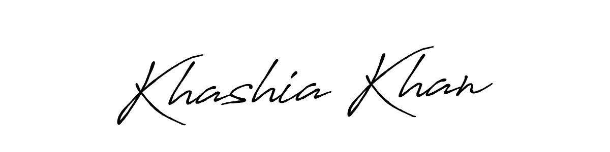 Also we have Khashia Khan name is the best signature style. Create professional handwritten signature collection using Antro_Vectra_Bolder autograph style. Khashia Khan signature style 7 images and pictures png