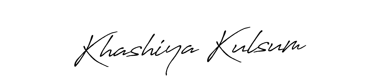 Also You can easily find your signature by using the search form. We will create Khashiya Kulsum name handwritten signature images for you free of cost using Antro_Vectra_Bolder sign style. Khashiya Kulsum signature style 7 images and pictures png