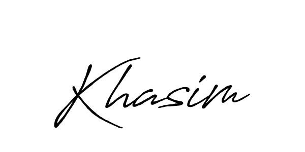 Create a beautiful signature design for name Khasim. With this signature (Antro_Vectra_Bolder) fonts, you can make a handwritten signature for free. Khasim signature style 7 images and pictures png