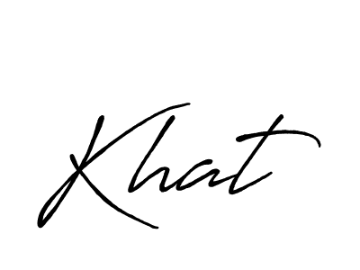 How to make Khat signature? Antro_Vectra_Bolder is a professional autograph style. Create handwritten signature for Khat name. Khat signature style 7 images and pictures png