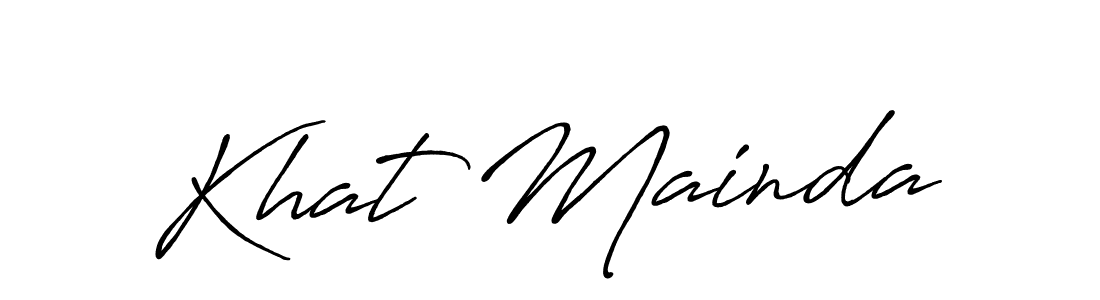 Design your own signature with our free online signature maker. With this signature software, you can create a handwritten (Antro_Vectra_Bolder) signature for name Khat Mainda. Khat Mainda signature style 7 images and pictures png