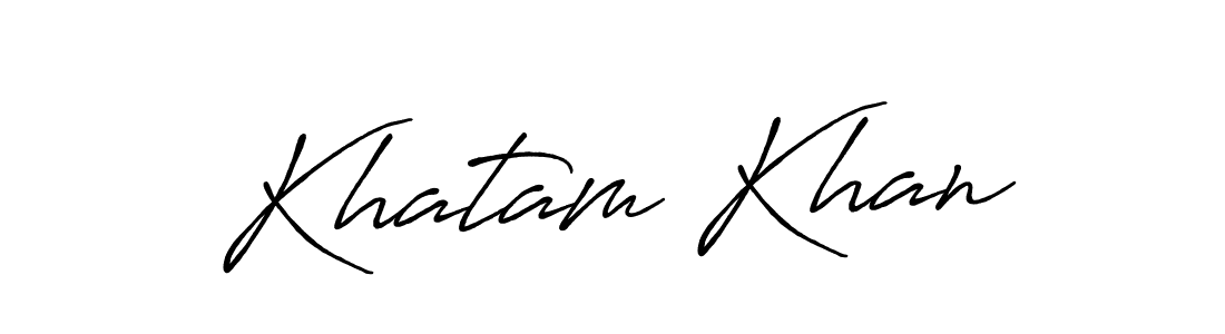 It looks lik you need a new signature style for name Khatam Khan. Design unique handwritten (Antro_Vectra_Bolder) signature with our free signature maker in just a few clicks. Khatam Khan signature style 7 images and pictures png