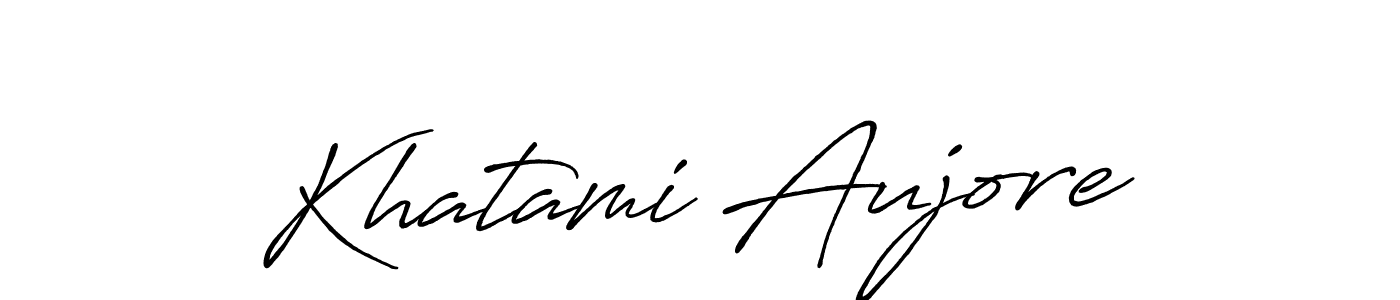 How to make Khatami Aujore signature? Antro_Vectra_Bolder is a professional autograph style. Create handwritten signature for Khatami Aujore name. Khatami Aujore signature style 7 images and pictures png
