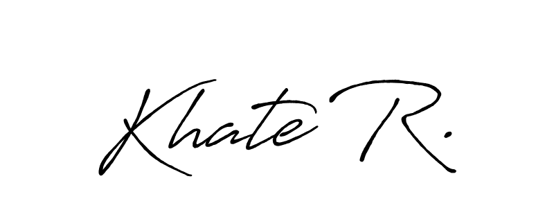 Khate R. stylish signature style. Best Handwritten Sign (Antro_Vectra_Bolder) for my name. Handwritten Signature Collection Ideas for my name Khate R.. Khate R. signature style 7 images and pictures png