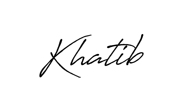 Make a beautiful signature design for name Khatib. Use this online signature maker to create a handwritten signature for free. Khatib signature style 7 images and pictures png