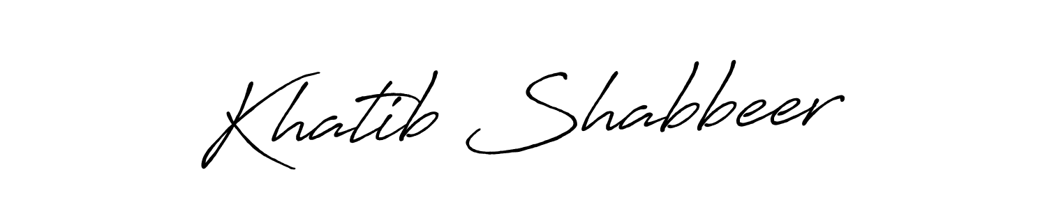 Here are the top 10 professional signature styles for the name Khatib Shabbeer. These are the best autograph styles you can use for your name. Khatib Shabbeer signature style 7 images and pictures png