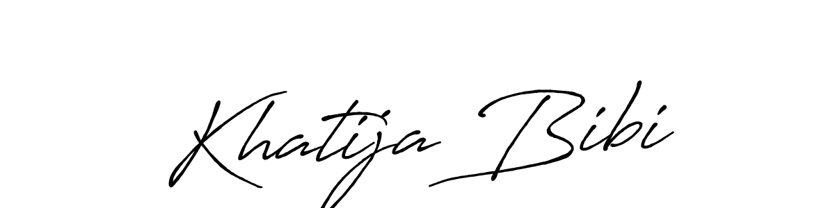 if you are searching for the best signature style for your name Khatija Bibi. so please give up your signature search. here we have designed multiple signature styles  using Antro_Vectra_Bolder. Khatija Bibi signature style 7 images and pictures png