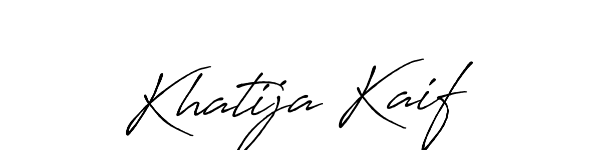 Also You can easily find your signature by using the search form. We will create Khatija Kaif name handwritten signature images for you free of cost using Antro_Vectra_Bolder sign style. Khatija Kaif signature style 7 images and pictures png