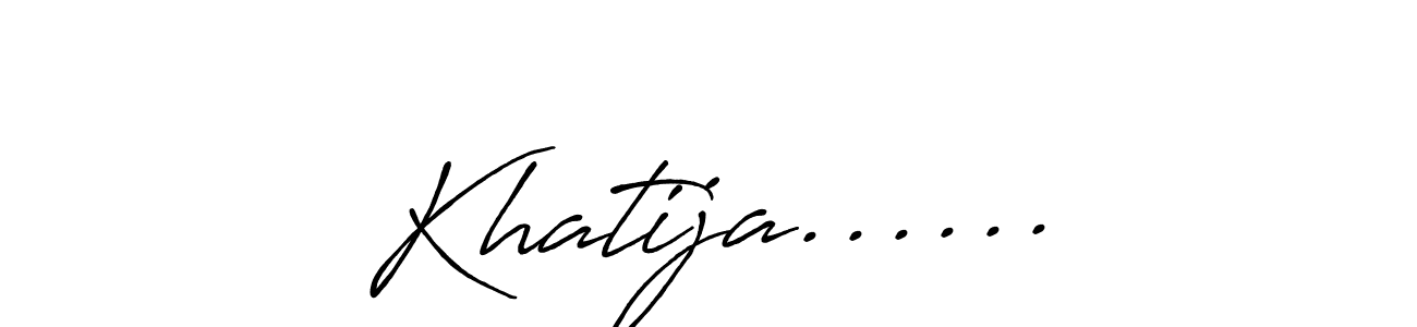 Also we have Khatija...... name is the best signature style. Create professional handwritten signature collection using Antro_Vectra_Bolder autograph style. Khatija...... signature style 7 images and pictures png