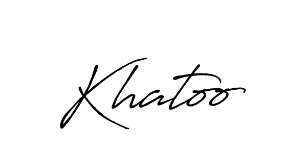 Also we have Khatoo name is the best signature style. Create professional handwritten signature collection using Antro_Vectra_Bolder autograph style. Khatoo signature style 7 images and pictures png