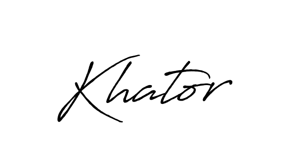 How to make Khator signature? Antro_Vectra_Bolder is a professional autograph style. Create handwritten signature for Khator name. Khator signature style 7 images and pictures png