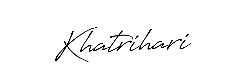 It looks lik you need a new signature style for name Khatrihari. Design unique handwritten (Antro_Vectra_Bolder) signature with our free signature maker in just a few clicks. Khatrihari signature style 7 images and pictures png