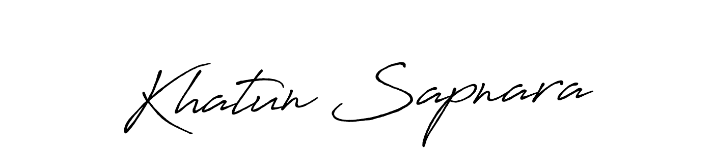 Also we have Khatun Sapnara name is the best signature style. Create professional handwritten signature collection using Antro_Vectra_Bolder autograph style. Khatun Sapnara signature style 7 images and pictures png