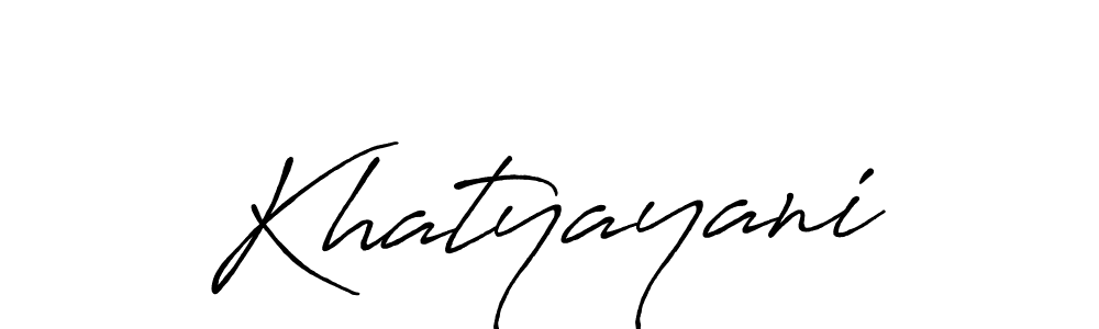 How to make Khatyayani signature? Antro_Vectra_Bolder is a professional autograph style. Create handwritten signature for Khatyayani name. Khatyayani signature style 7 images and pictures png