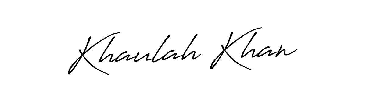 if you are searching for the best signature style for your name Khaulah Khan. so please give up your signature search. here we have designed multiple signature styles  using Antro_Vectra_Bolder. Khaulah Khan signature style 7 images and pictures png