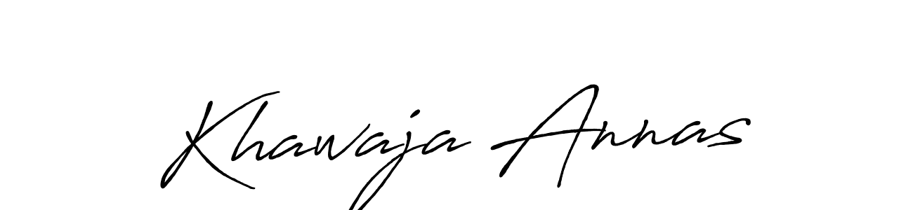 The best way (Antro_Vectra_Bolder) to make a short signature is to pick only two or three words in your name. The name Khawaja Annas include a total of six letters. For converting this name. Khawaja Annas signature style 7 images and pictures png