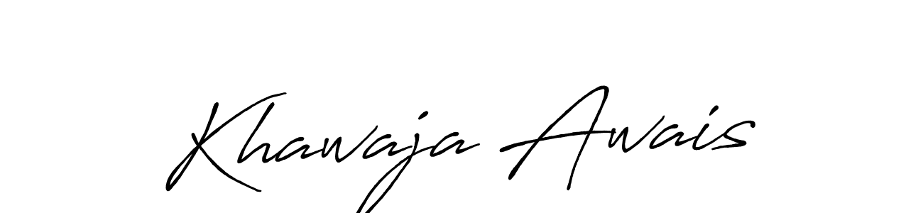 Also we have Khawaja Awais name is the best signature style. Create professional handwritten signature collection using Antro_Vectra_Bolder autograph style. Khawaja Awais signature style 7 images and pictures png