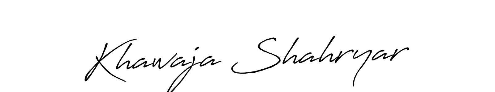 Make a short Khawaja Shahryar signature style. Manage your documents anywhere anytime using Antro_Vectra_Bolder. Create and add eSignatures, submit forms, share and send files easily. Khawaja Shahryar signature style 7 images and pictures png