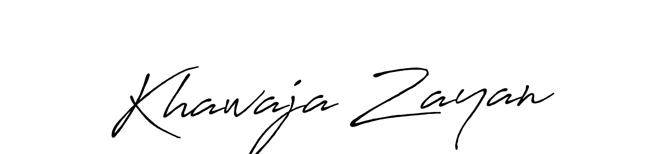 How to make Khawaja Zayan signature? Antro_Vectra_Bolder is a professional autograph style. Create handwritten signature for Khawaja Zayan name. Khawaja Zayan signature style 7 images and pictures png