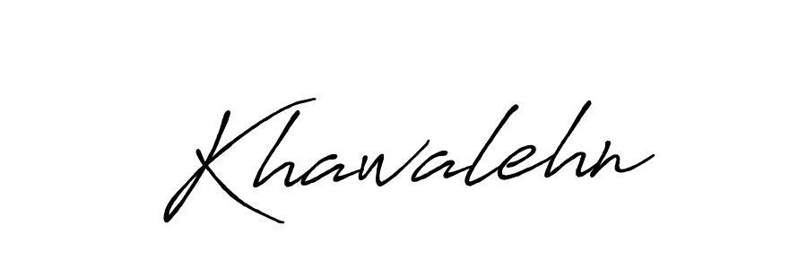 You should practise on your own different ways (Antro_Vectra_Bolder) to write your name (Khawalehn) in signature. don't let someone else do it for you. Khawalehn signature style 7 images and pictures png