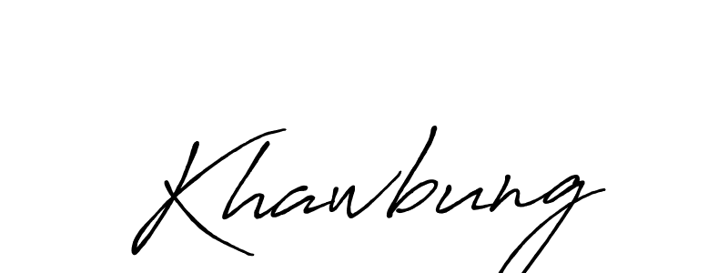 Similarly Antro_Vectra_Bolder is the best handwritten signature design. Signature creator online .You can use it as an online autograph creator for name Khawbung. Khawbung signature style 7 images and pictures png