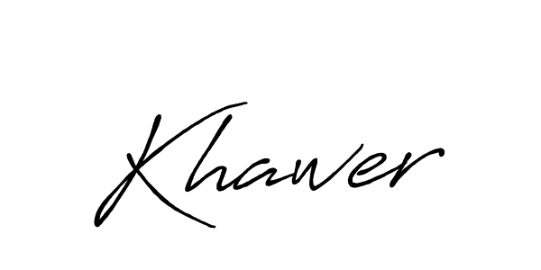 Make a beautiful signature design for name Khawer. Use this online signature maker to create a handwritten signature for free. Khawer signature style 7 images and pictures png