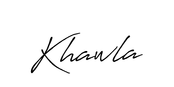 Create a beautiful signature design for name Khawla. With this signature (Antro_Vectra_Bolder) fonts, you can make a handwritten signature for free. Khawla signature style 7 images and pictures png