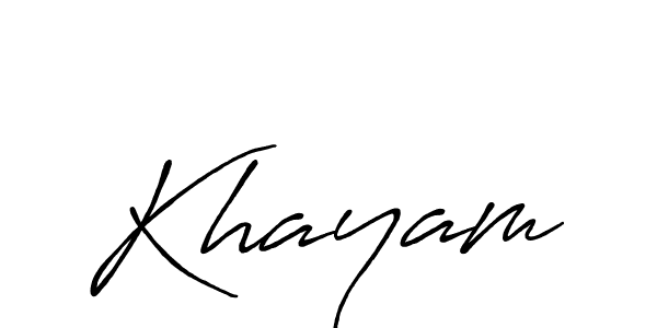 How to make Khayam signature? Antro_Vectra_Bolder is a professional autograph style. Create handwritten signature for Khayam name. Khayam signature style 7 images and pictures png