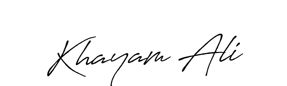 It looks lik you need a new signature style for name Khayam Ali. Design unique handwritten (Antro_Vectra_Bolder) signature with our free signature maker in just a few clicks. Khayam Ali signature style 7 images and pictures png