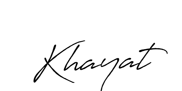 The best way (Antro_Vectra_Bolder) to make a short signature is to pick only two or three words in your name. The name Khayat include a total of six letters. For converting this name. Khayat signature style 7 images and pictures png