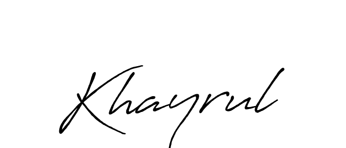 Khayrul stylish signature style. Best Handwritten Sign (Antro_Vectra_Bolder) for my name. Handwritten Signature Collection Ideas for my name Khayrul. Khayrul signature style 7 images and pictures png