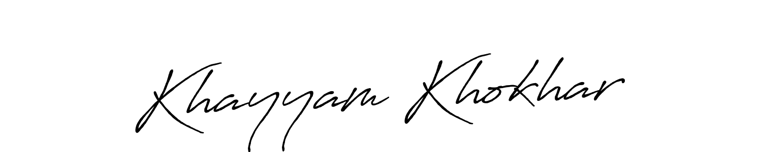 Here are the top 10 professional signature styles for the name Khayyam Khokhar. These are the best autograph styles you can use for your name. Khayyam Khokhar signature style 7 images and pictures png